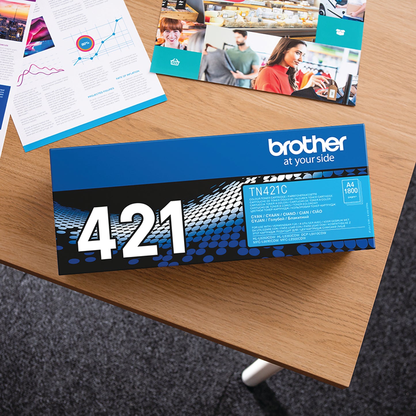 Brother TN-421C Toner Cartridge Cyan TN421C