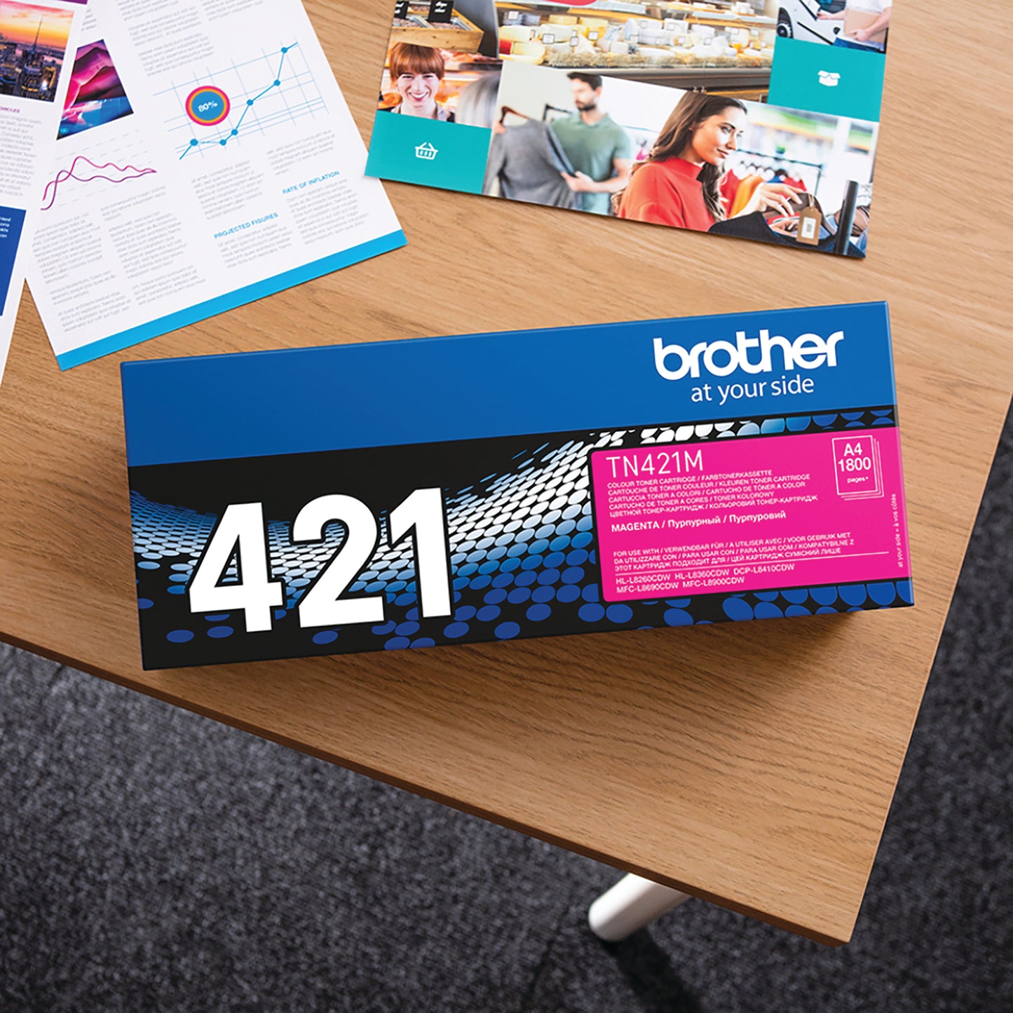 Brother TN-421M Toner Cartridge Magenta TN421M