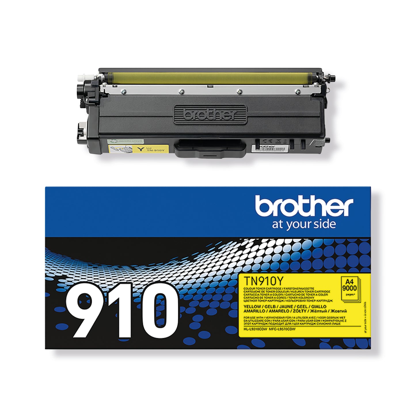 Brother TN-910Y Toner Cartridge Ultra High Yield Yellow TN910Y