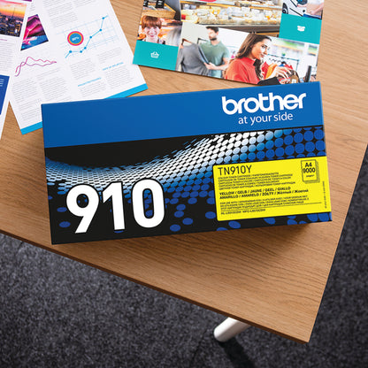 Brother TN-910Y Toner Cartridge Ultra High Yield Yellow TN910Y