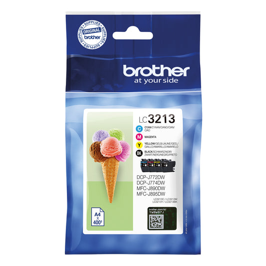 Brother LC3213 Inkjet Cartridge Multipack CMYK LC3213VAL