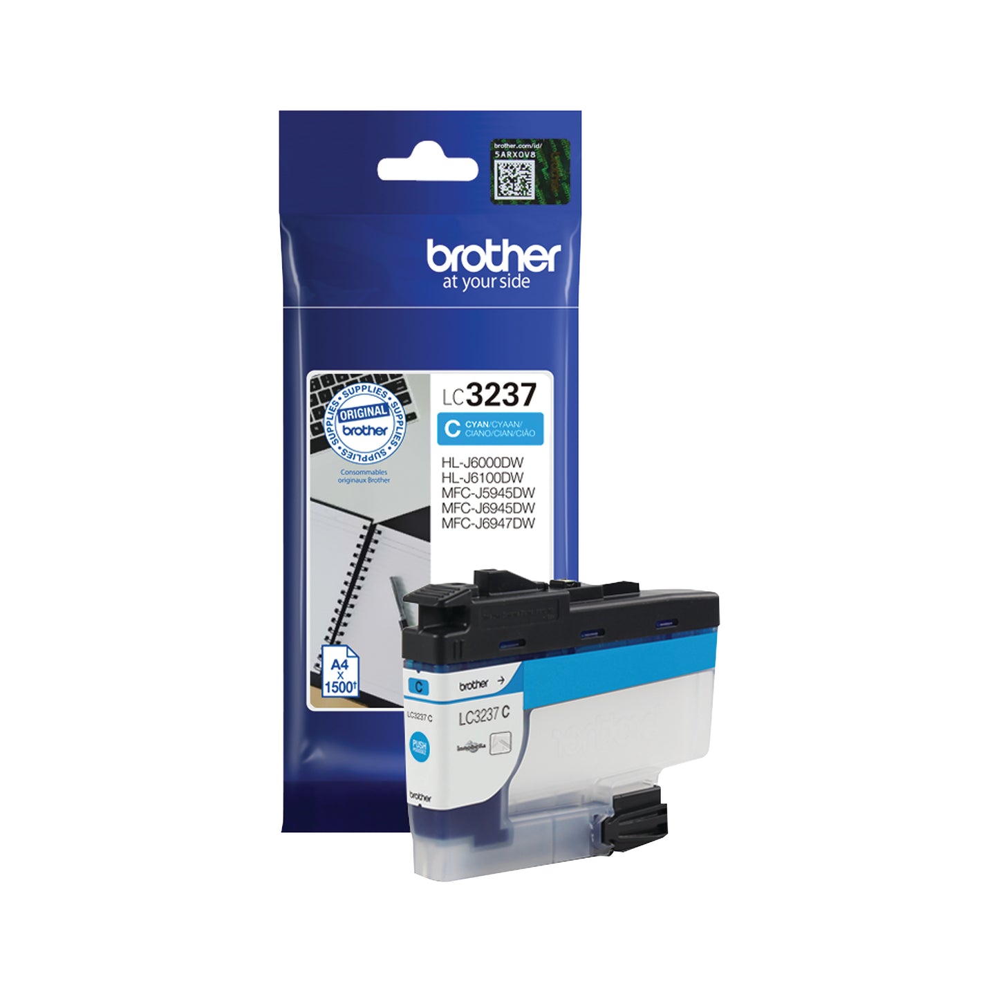 Brother LC3237C Inkjet Cartridge Cyan LC3237C