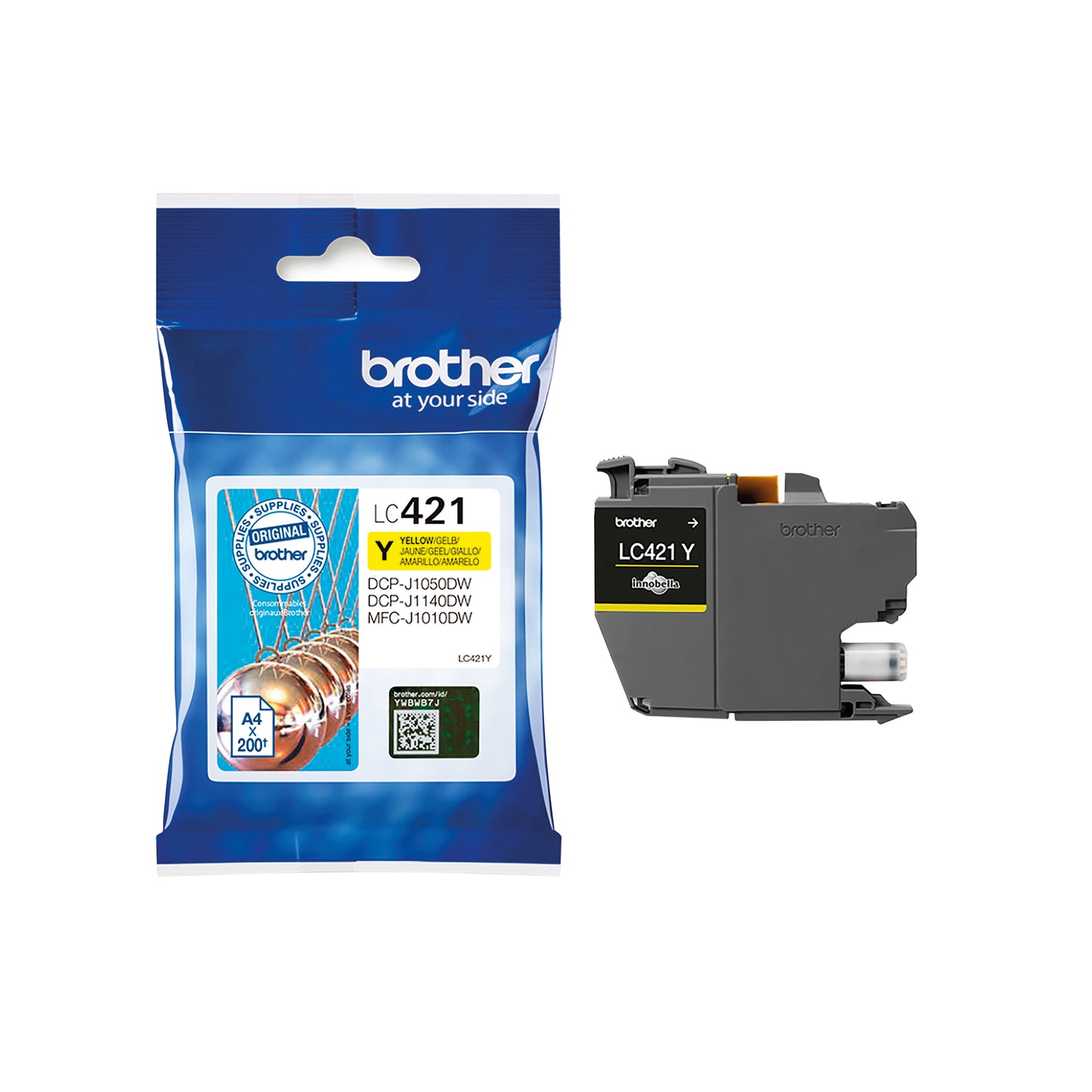 Brother LC421Y Inkjet Cartridge Yellow LC421Y