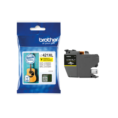 Brother LC-421XLY ink cartridge 1 pc(s) Original High (XL) Yield Yellow