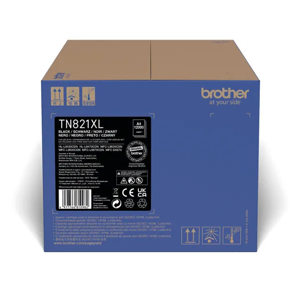 Brother TN-821XLBK Toner Cartridge High Yield Black TN821XLBK