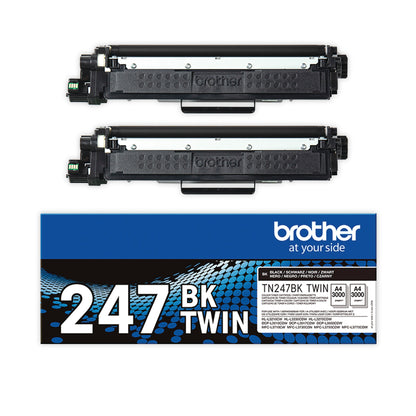 Brother TN-247BKTWIN Toner Cartridge Twin Pack High Yield Black TN247BKTWIN