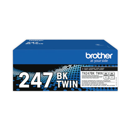 Brother TN-247BKTWIN Toner Cartridge Twin Pack High Yield Black TN247BKTWIN