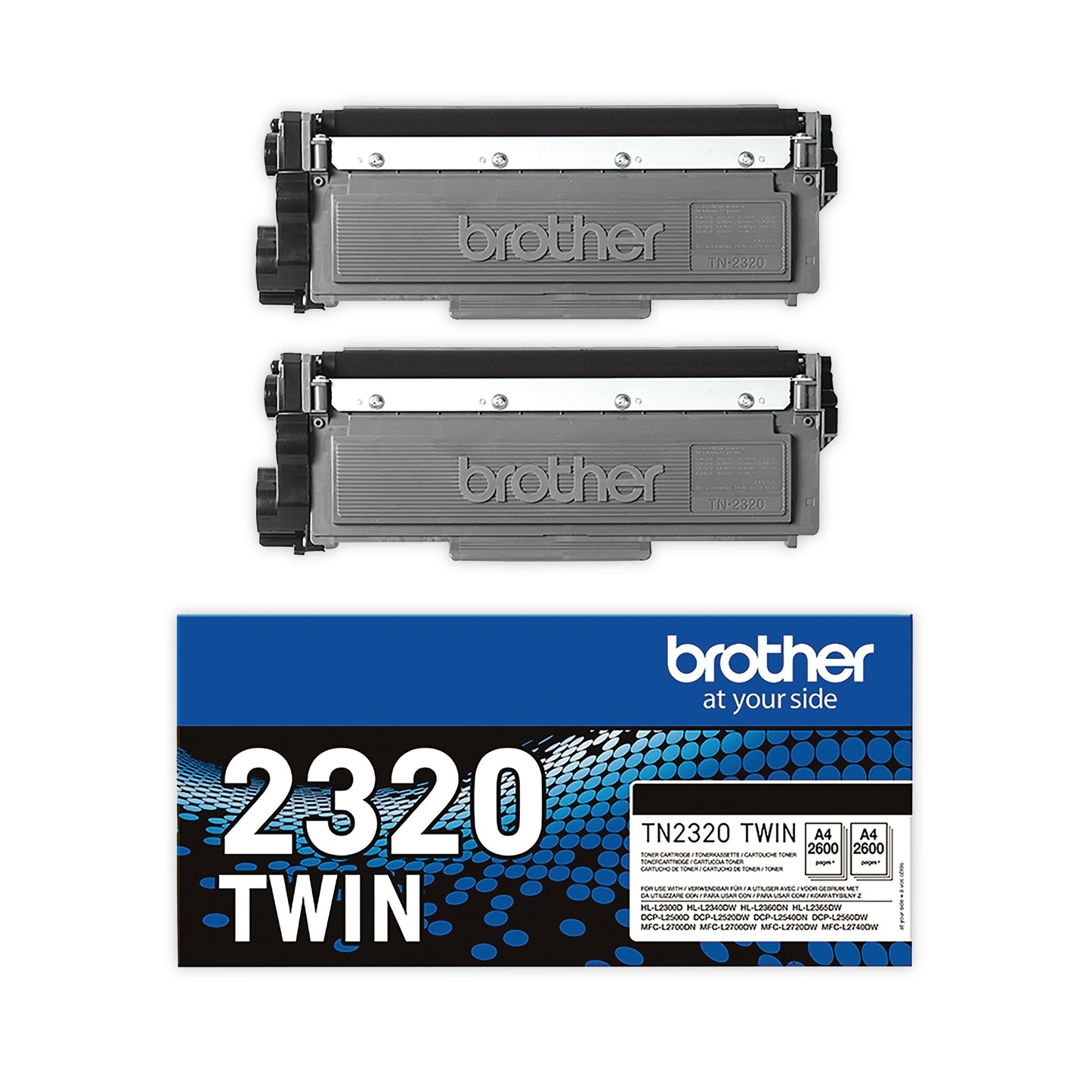 Brother TN-2320TWIN Toner Cartridge Twin Pack High Yield Black TN2320TWIN