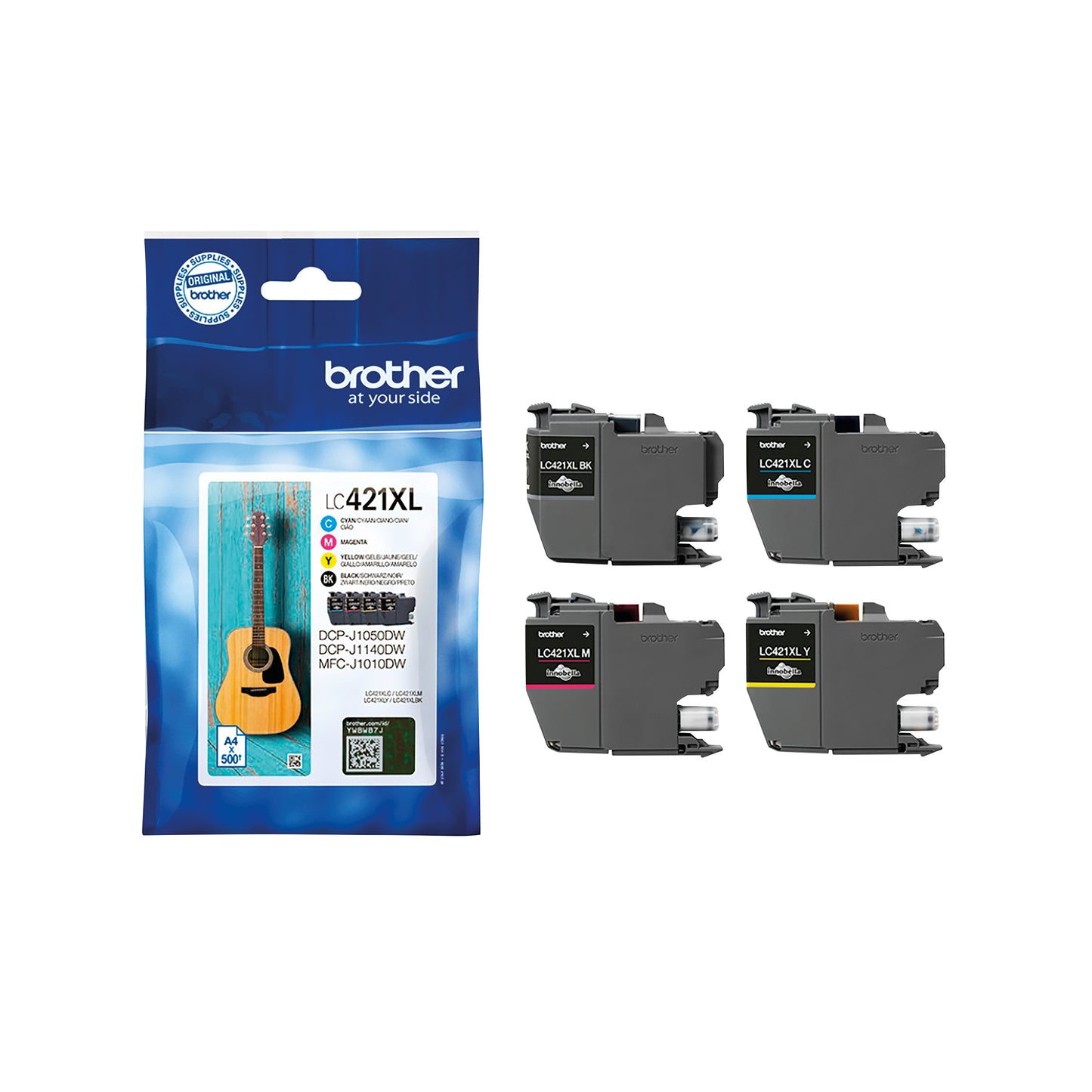 Brother LC421XL Inkjet Cartridge High Yield CMY LC421XLVAL