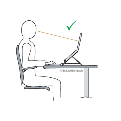 BakkerElkhuizen Ergo-Q 160 Laptop Stand Dark Grey BNEQ160DG