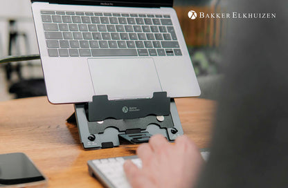 BakkerElkhuizen Ergo-Q Hybrid Pro Tablet/Laptop Stand Dark Grey BNEQHPDG