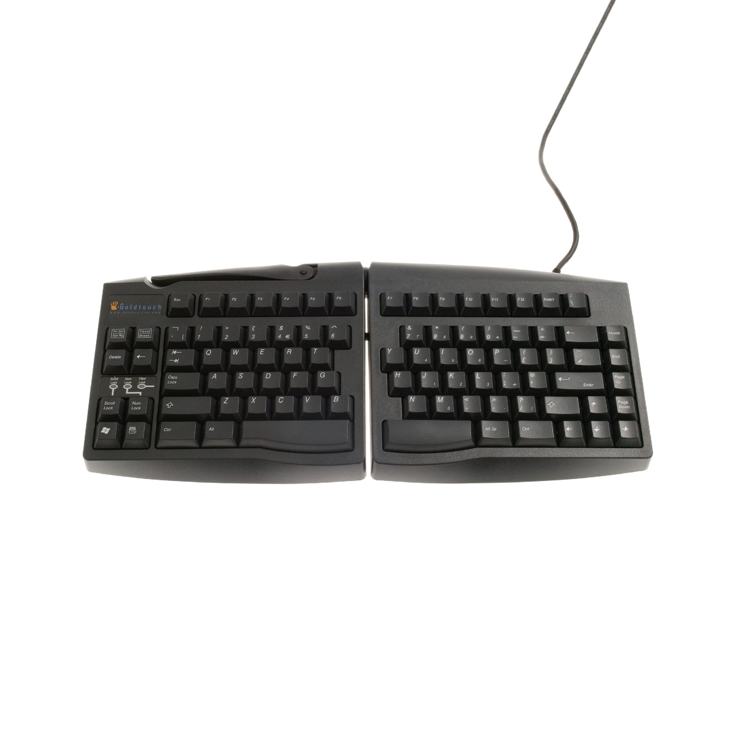 Bakker Elkhuizen Goldtouch Adjustable V2 Ergonomic Split Keyboard UK Layout Black BNEGTBUK