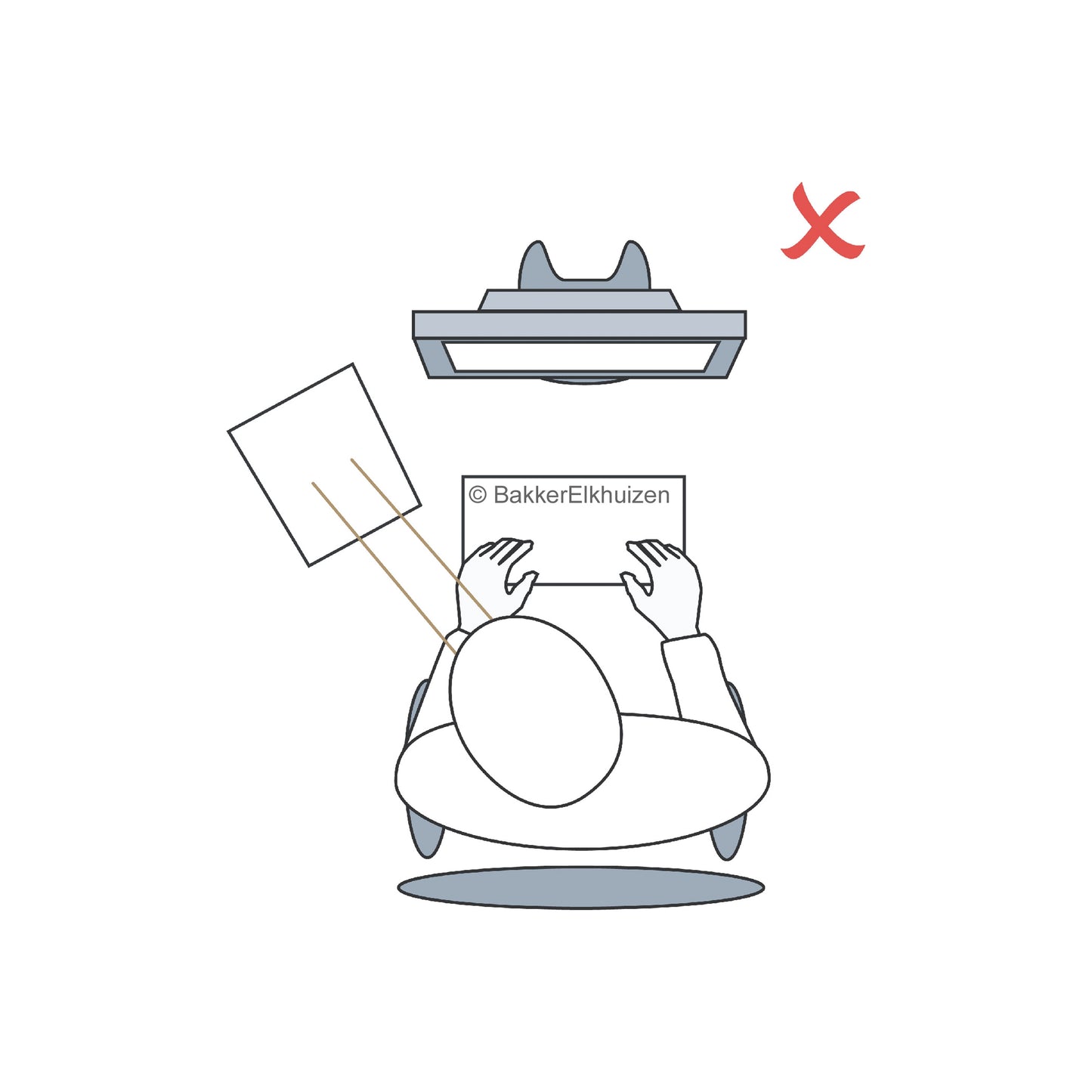BakkerElkhuizen FlexDesk 630 2-in-1 Stand and Document Holder Clear BNEFDESK630N
