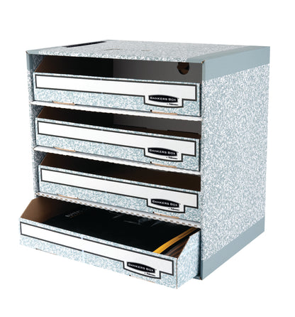 Bankers Box File Store 4 Drawer Grey (Pack of 5) 01840