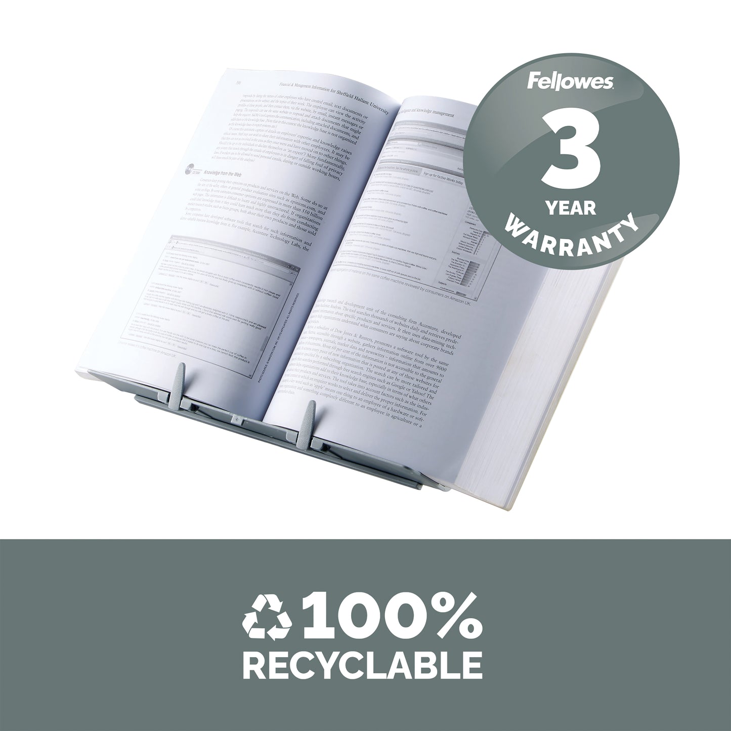 Fellowes BookLift Document Holder Silver 21140