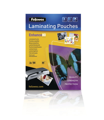 Fellowes A4 Enhance Laminating Pouch Matte (Pack of 100) 5452101