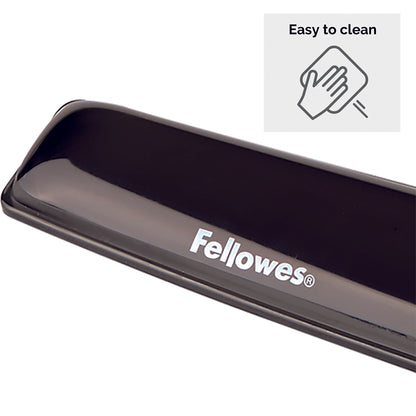 Fellowes Crystal Gel Keyboard Wristrest Black 9112201