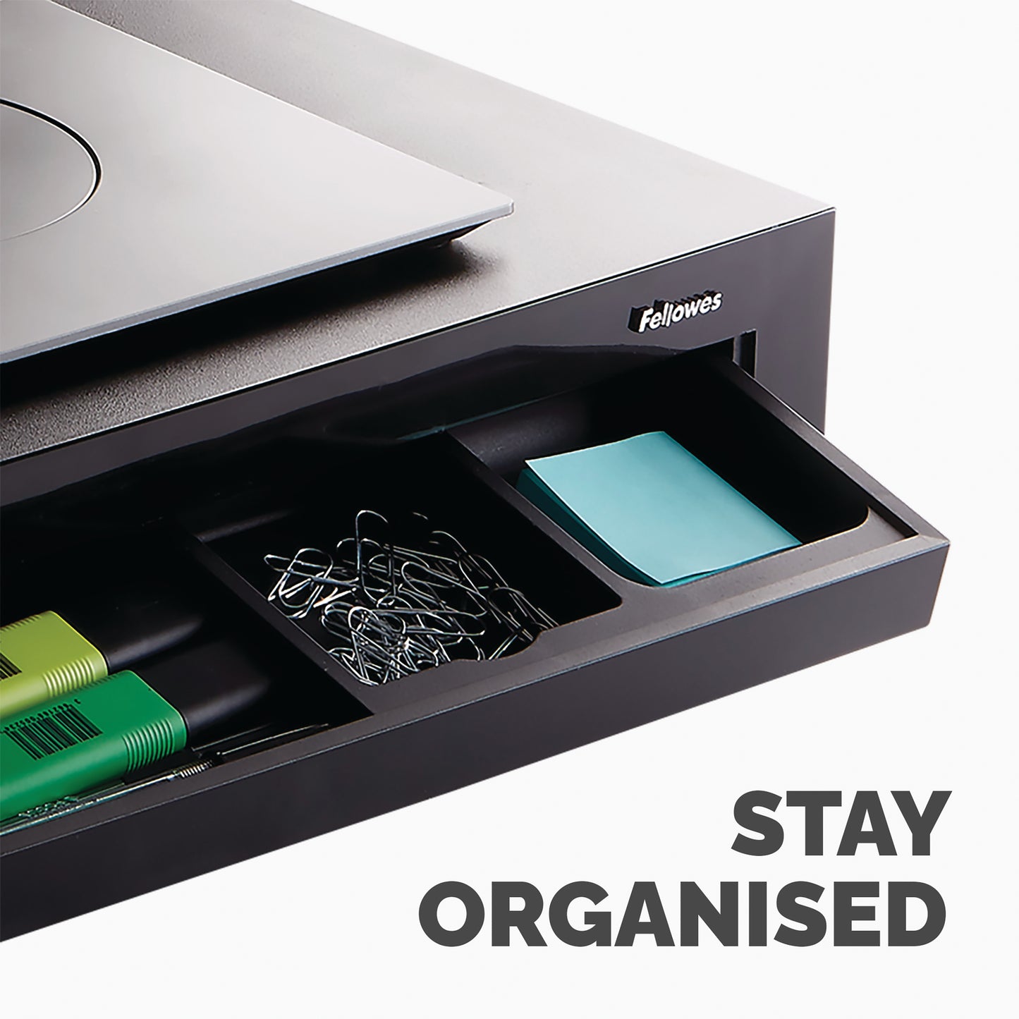 Fellowes Designer Suites Monitor Riser Black 8038101