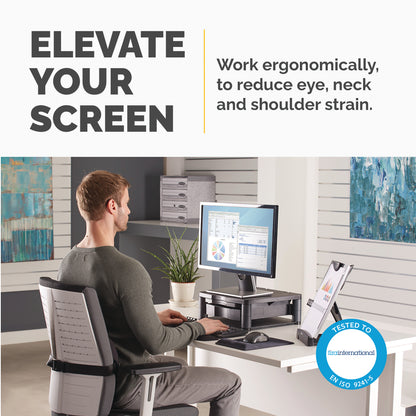 Fellowes Premium Monitor Riser Plus Graphite 9169501
