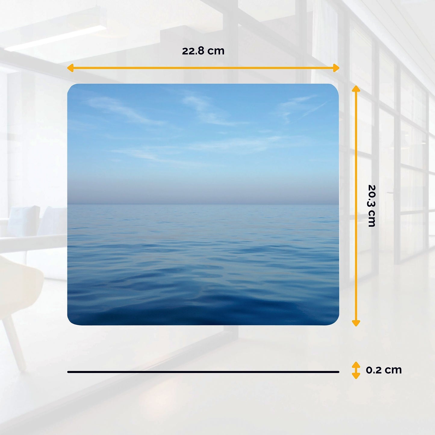 Fellowes Earth Series Mouse Mat Recycled Blue Ocean Print 5903901