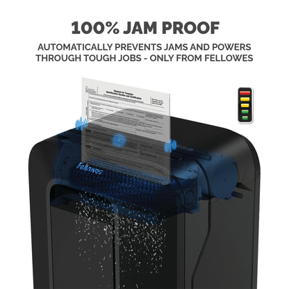 Fellowes LX Series Powershred LX211 paper shredder Micro-cut shredding Black