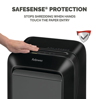 Fellowes LX Series Powershred LX211 paper shredder Micro-cut shredding Black