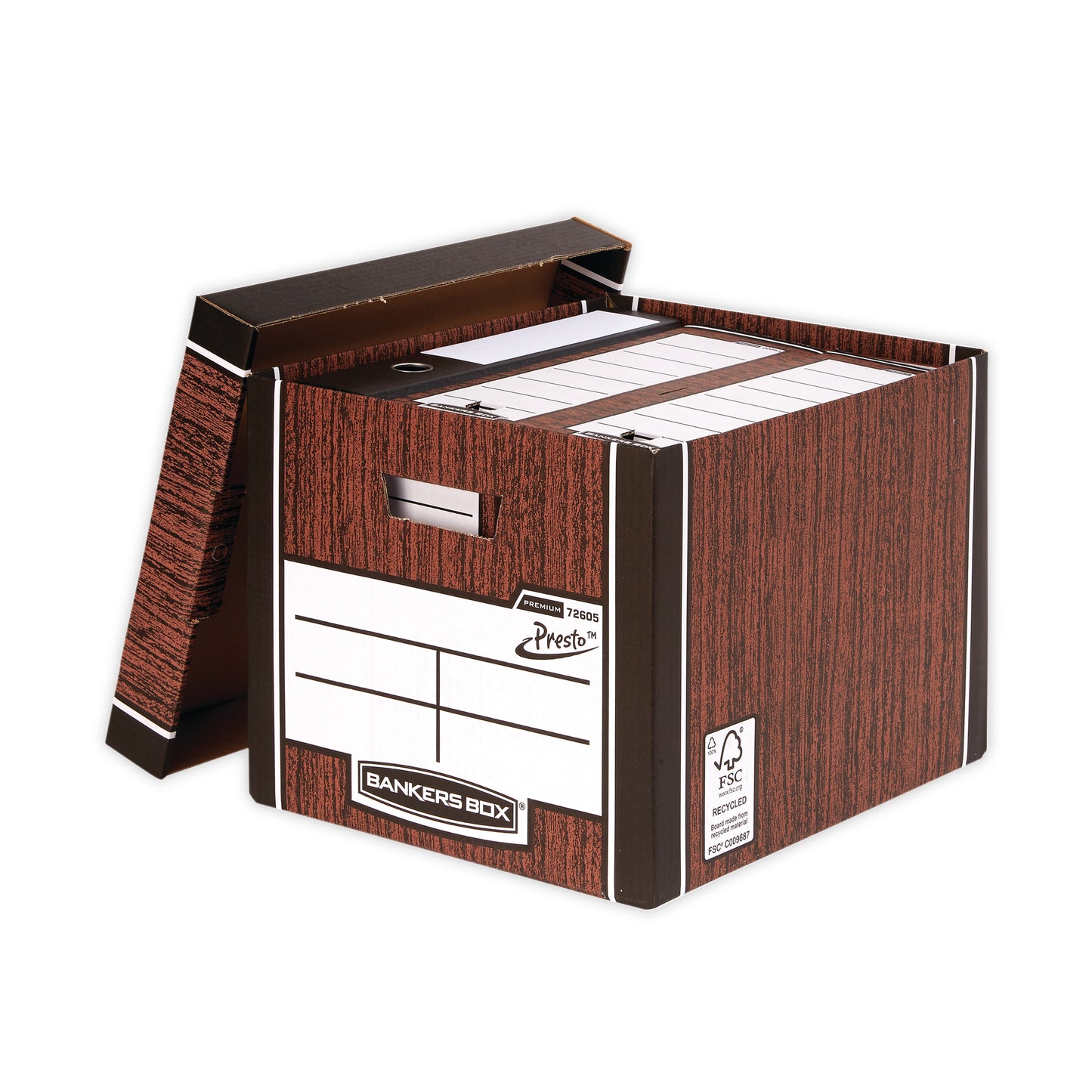Bankers Box Premium Tall Box Woodgrain (Pack of 5) 7260520