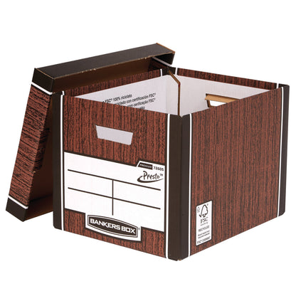 Bankers Box Premium Tall Box Woodgrain (Pack of 5) 7260520