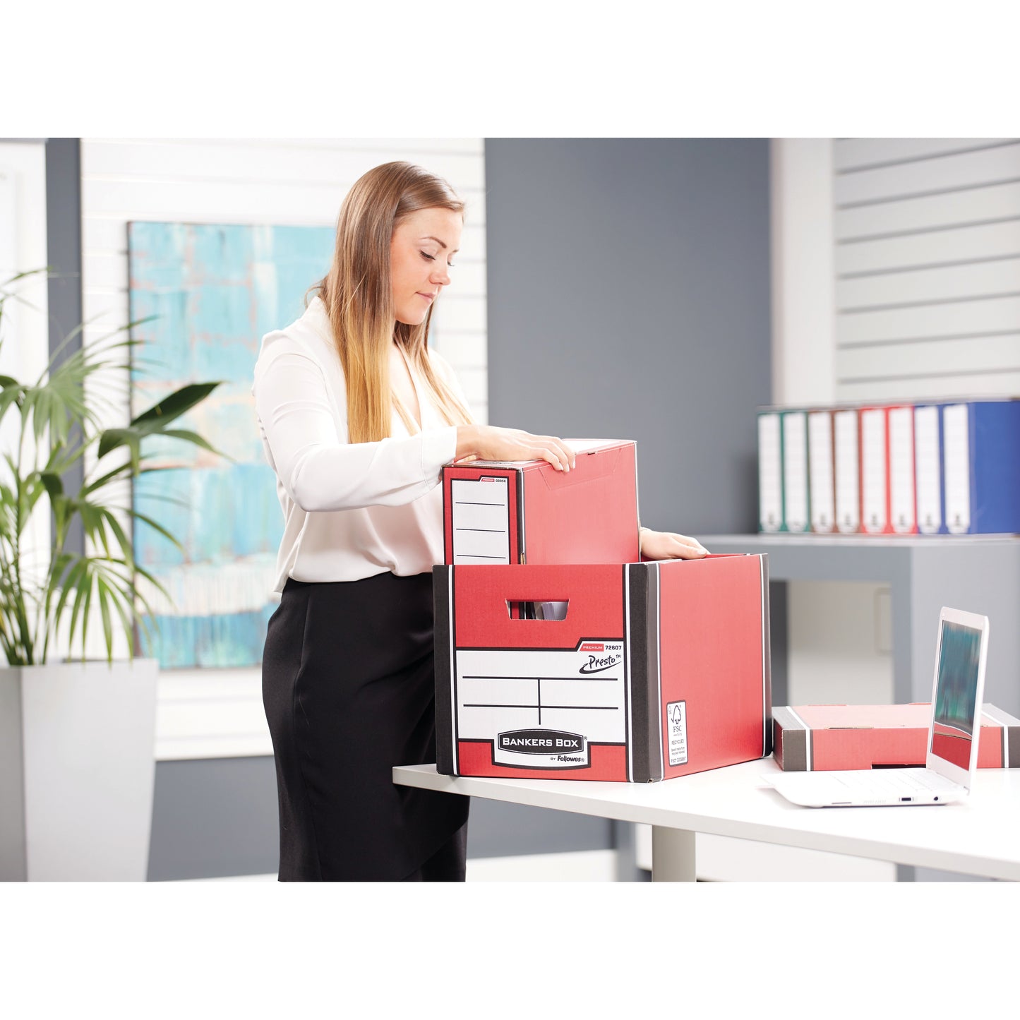 Bankers Box Premium Tall Box Red (Pack of 5) 7260706