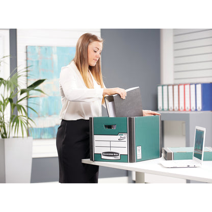Bankers Box Premium Tall Box Green (Pack of 5) 7260806