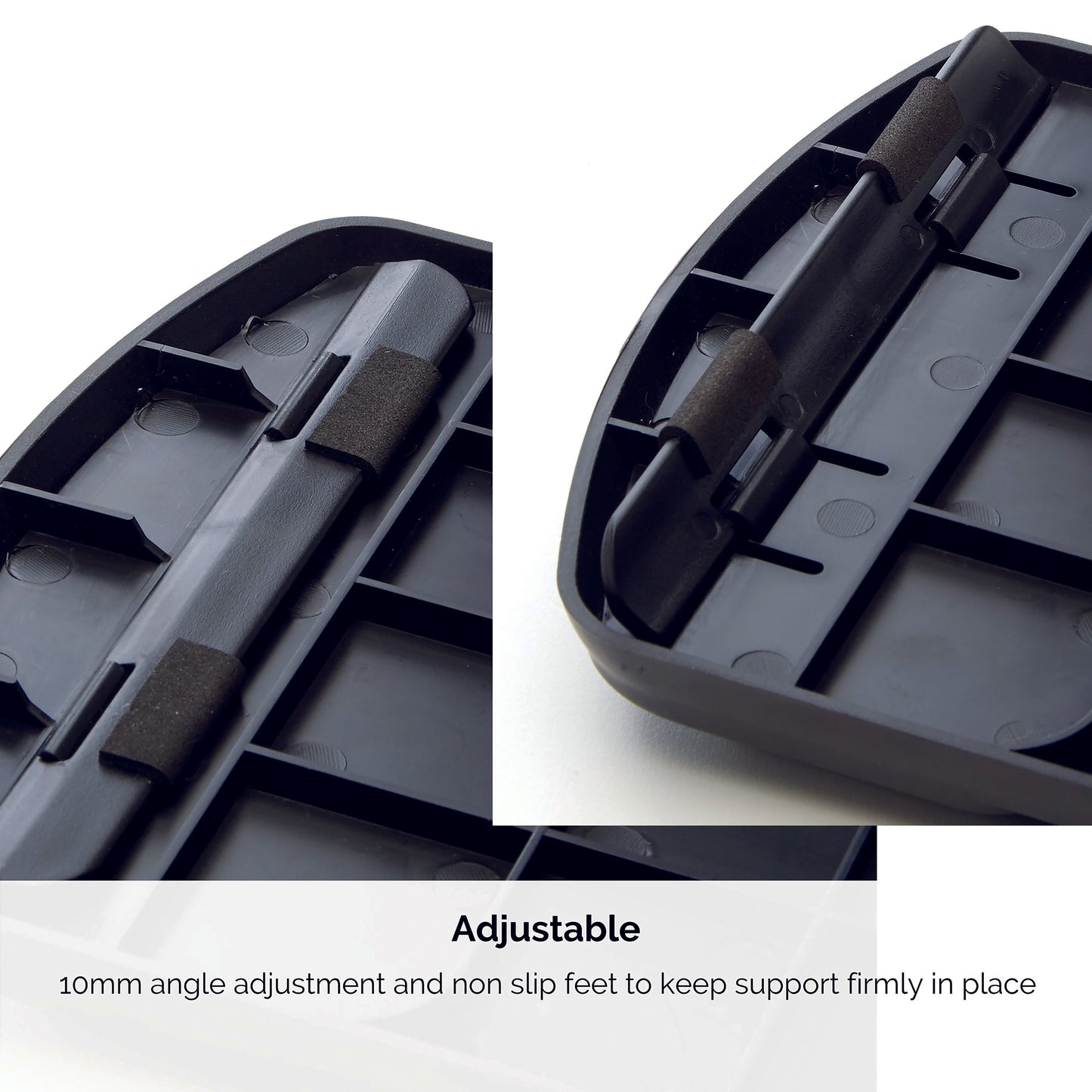 Fellowes Premium Gel Adjustable Keyboard Wristrest Black 9374201