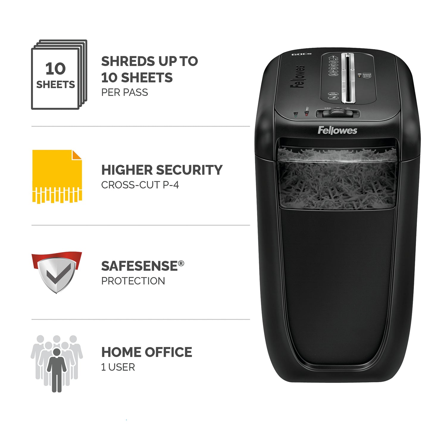 Powershred 60Cs Cross Square Cut Shredder