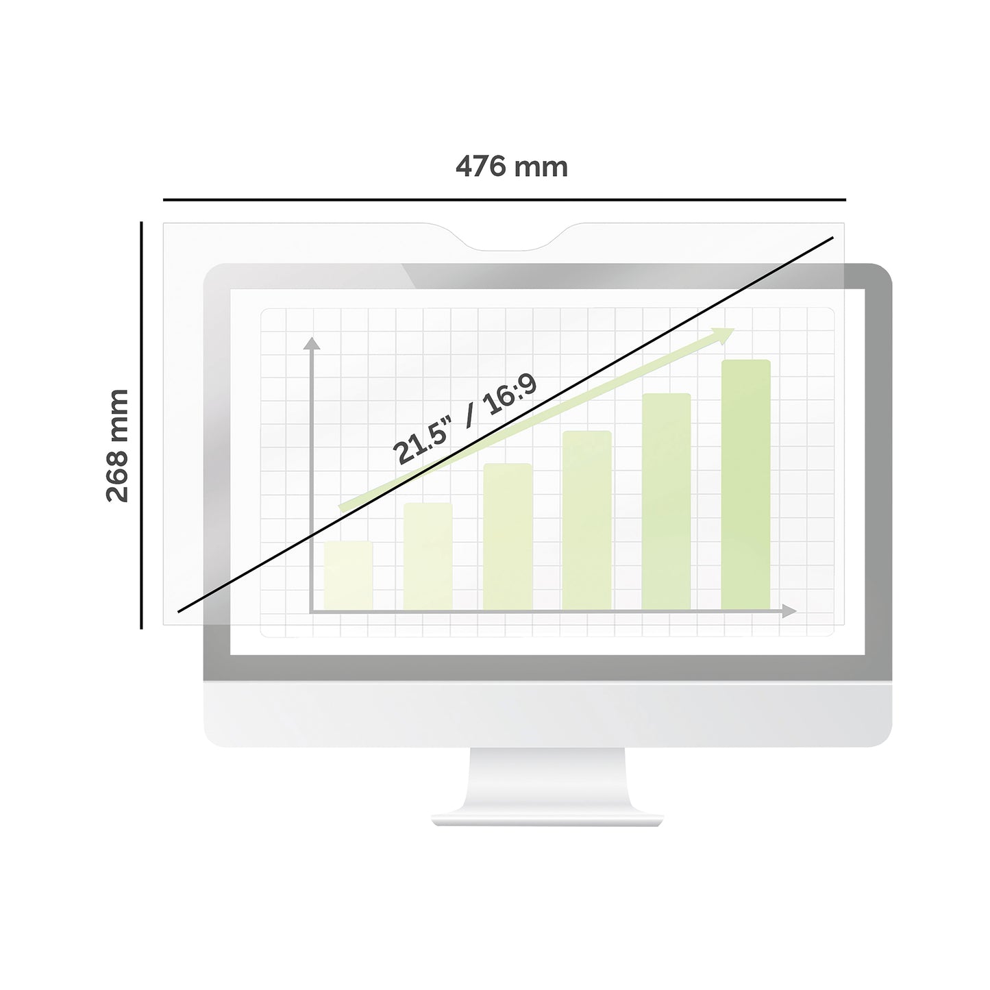 Fellowes PrivaScreen Blackout Privacy Filter - 21.5" Wide (16:9)