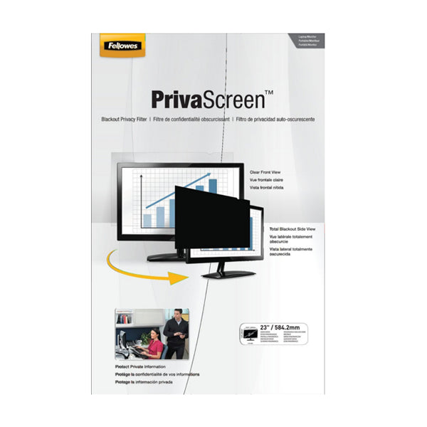 Fellowes 23" Widescreen-PrivaScreen Privacy Filter