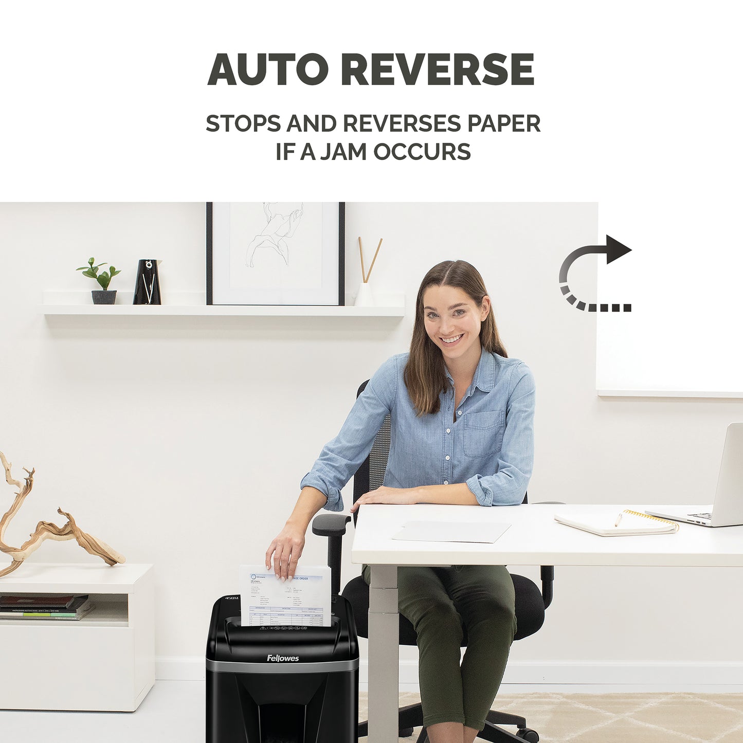 Fellowes 450M Micro Cut Shredder Black 4074201