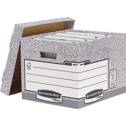 Fellowes Heavy Duty Bankers Box W333xD390xH285mm Standard (Pack of 10) 0081801