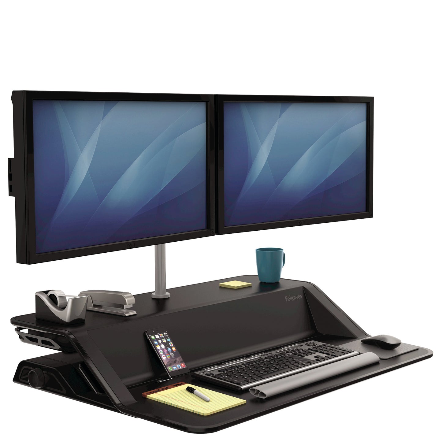 Fellowes 8042901 monitor mount / stand 66 cm (26") Desk Silver