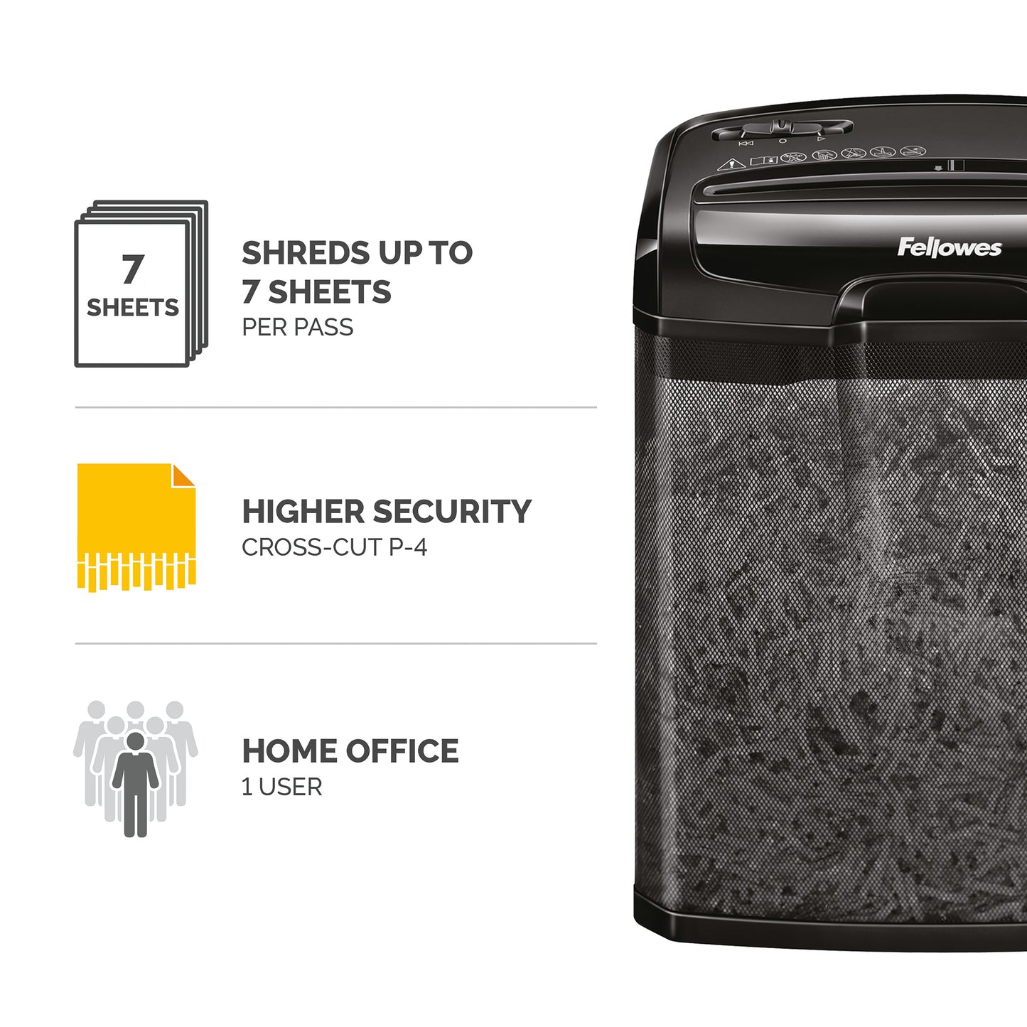 Fellowes Poweshred M-7CM Cross Cut Shredder 4701901