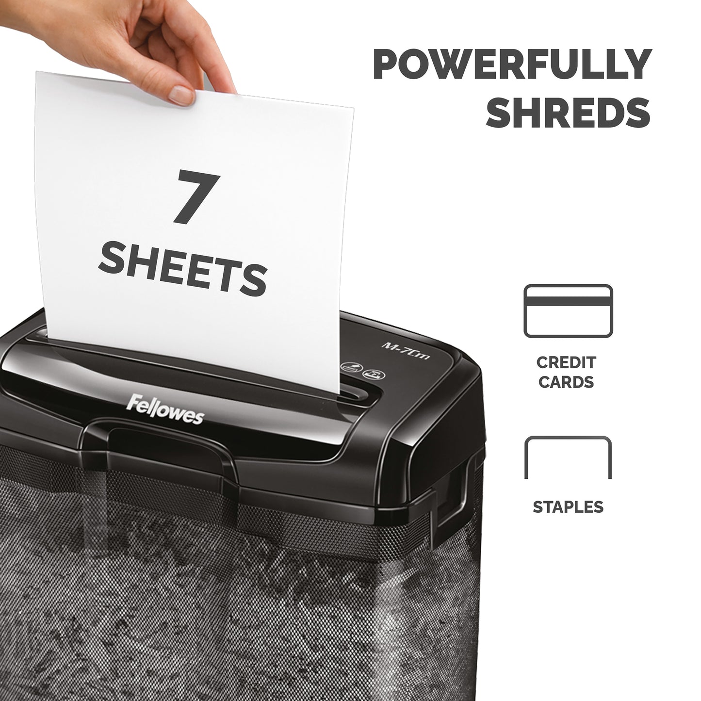 Fellowes Poweshred M-7CM Cross Cut Shredder 4701901