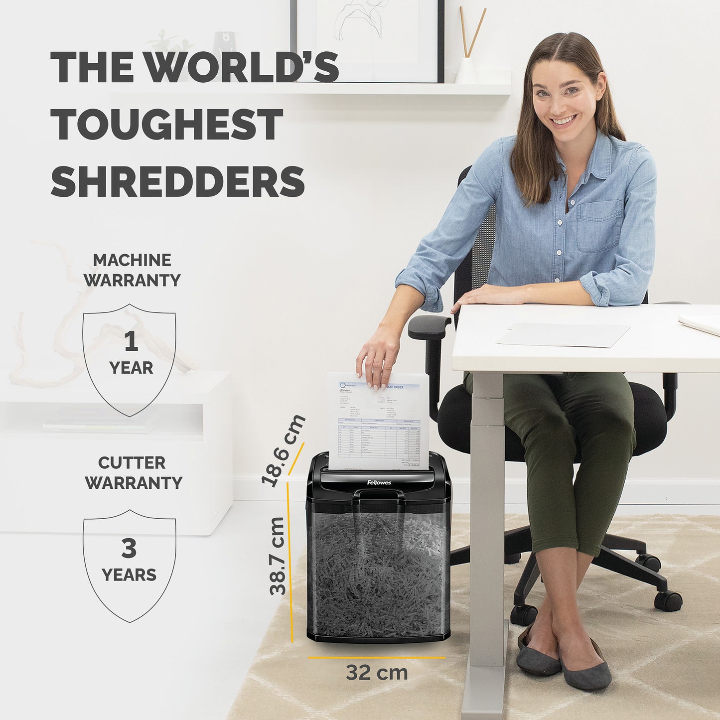 Fellowes Poweshred M-7CM Cross Cut Shredder 4701901