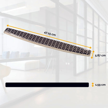 Fellowes Photo Gel Keyboard Wristrest Chevron Design 9653601