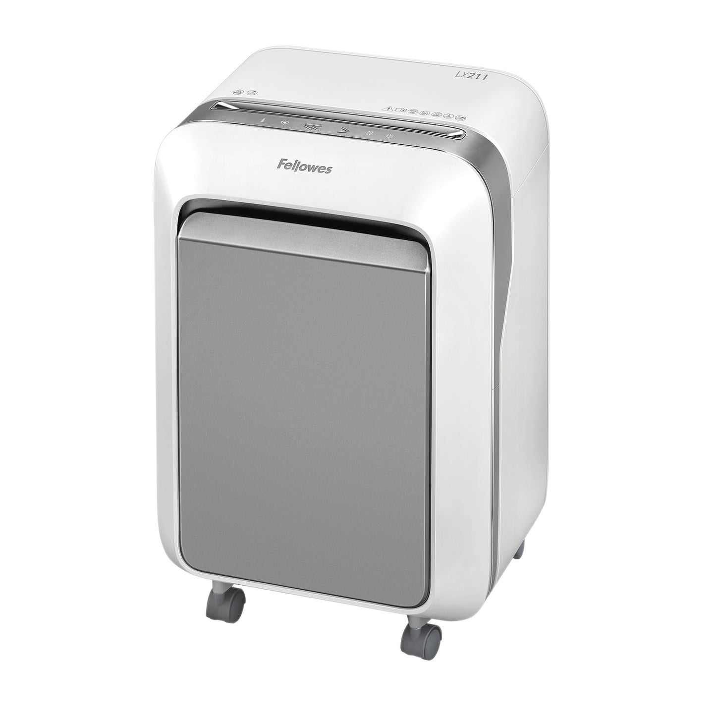 Fellowes LX Series Powershred LX21 paper shredder Micro-cut shredding Grey, White