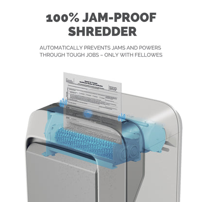 Fellowes LX Series Powershred LX21 paper shredder Micro-cut shredding Grey, White