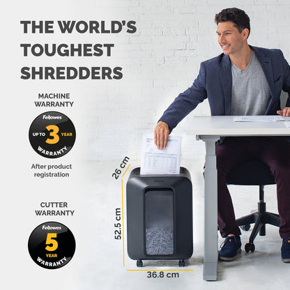 Fellowes Powershred LX201 Micro-Cut Shredder Black 5160001