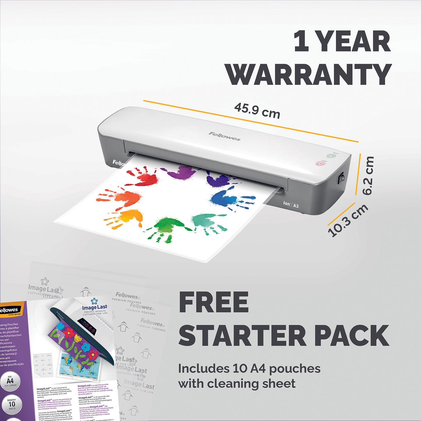 Fellowes Ion Laminator A3 White/Grey 4560601