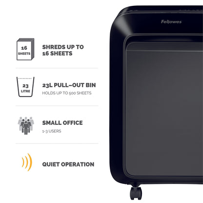 Fellowes Powershred LX210 Mini-Cut Shredder Black 5502501