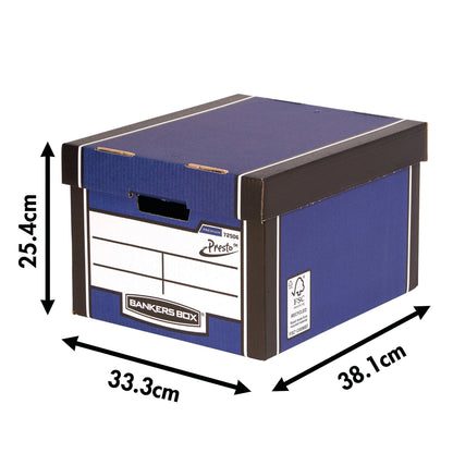 Bankers Box Premium Classic Box Blue (Pack of 5) 7250617