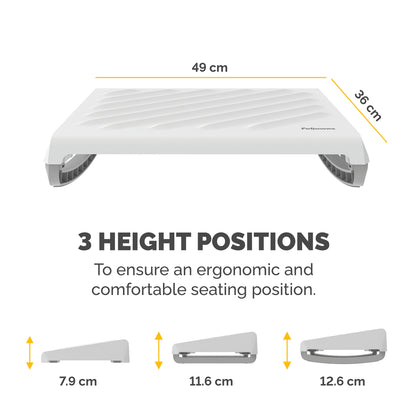 Fellowes Breyta Footrest White 100016563