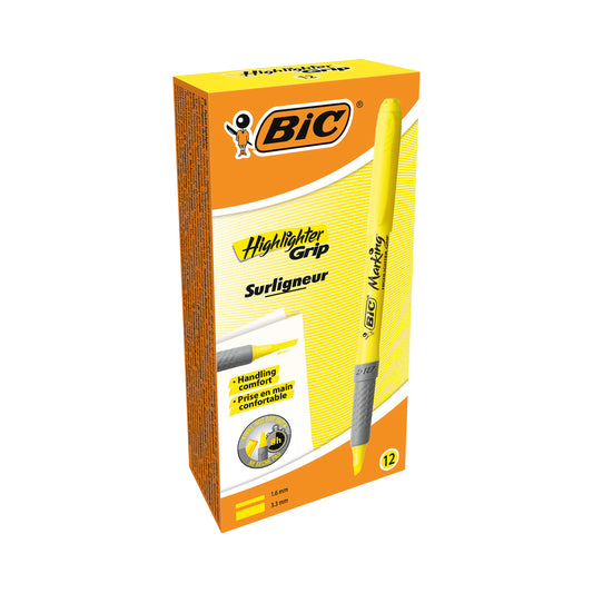 Bic Brite Liner Highlighters Yellow (Pack of 12) 811935