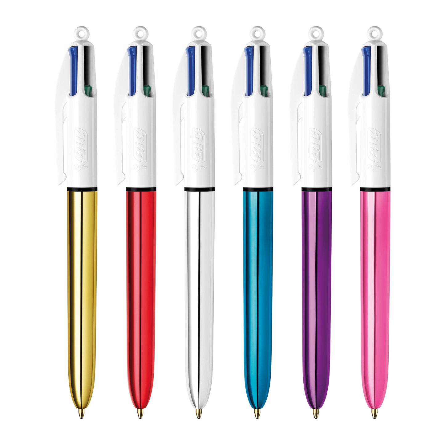 Bic 4 Colours Ballpoint Pens Medium Point Assorted (Pack of 12) 964775